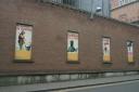 Old Guinness ads outside the storehouse